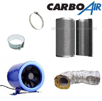 Hyper Fan + CarboAir Extraction/Filter Kit