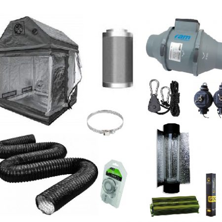 Dr Greens 1.2M x 1.2M x 1.8M Air-Cooled Loft Grow Tent Kit